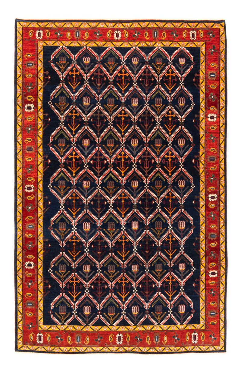 Tappeto Gabbeh - Persero - 205 x 143 cm - blu scuro