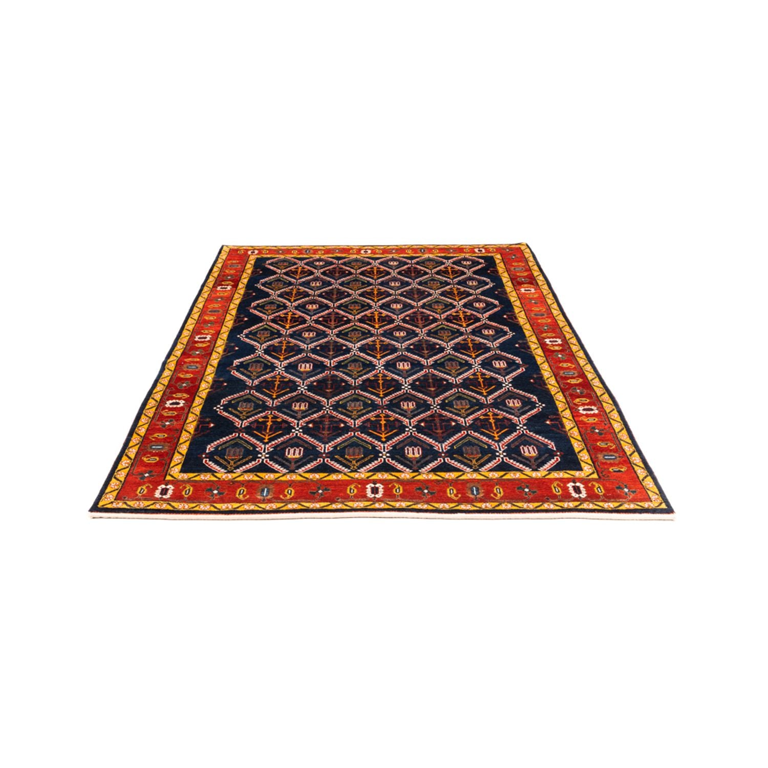 Tappeto Gabbeh - Persero - 205 x 143 cm - blu scuro