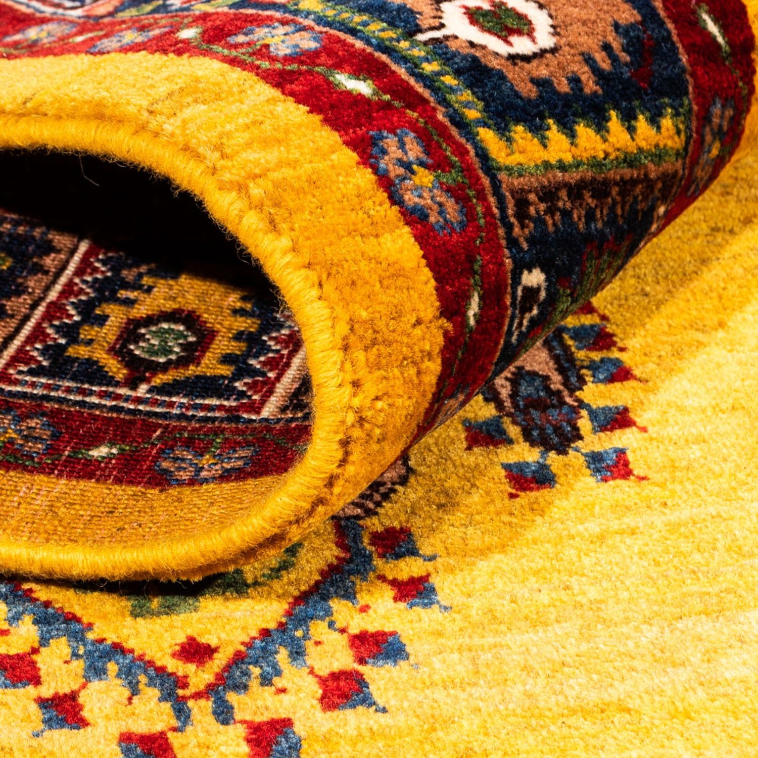 Tappeto Gabbeh - Persero - 230 x 150 cm - oro