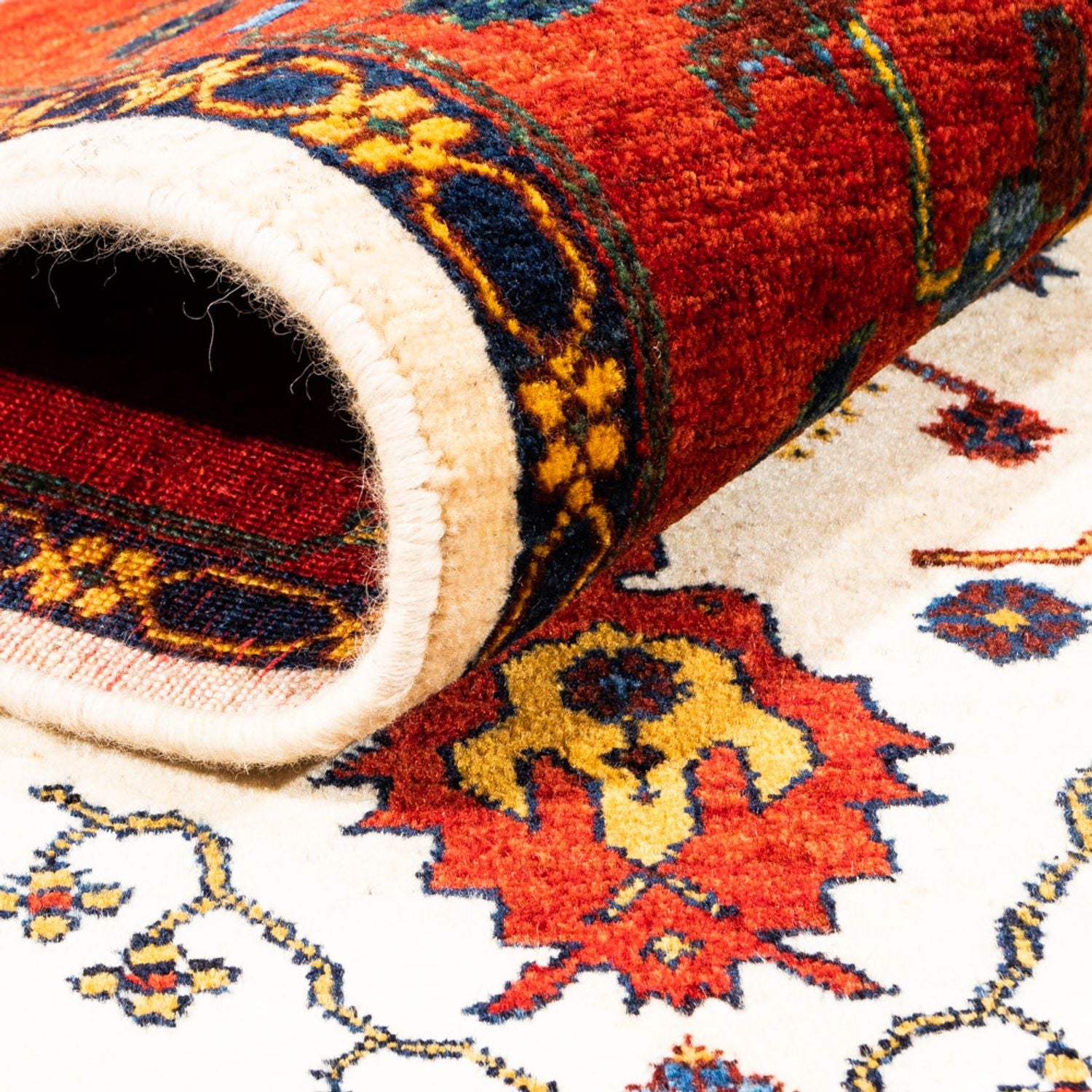 Tappeto Gabbeh - Persero - 212 x 155 cm - crema