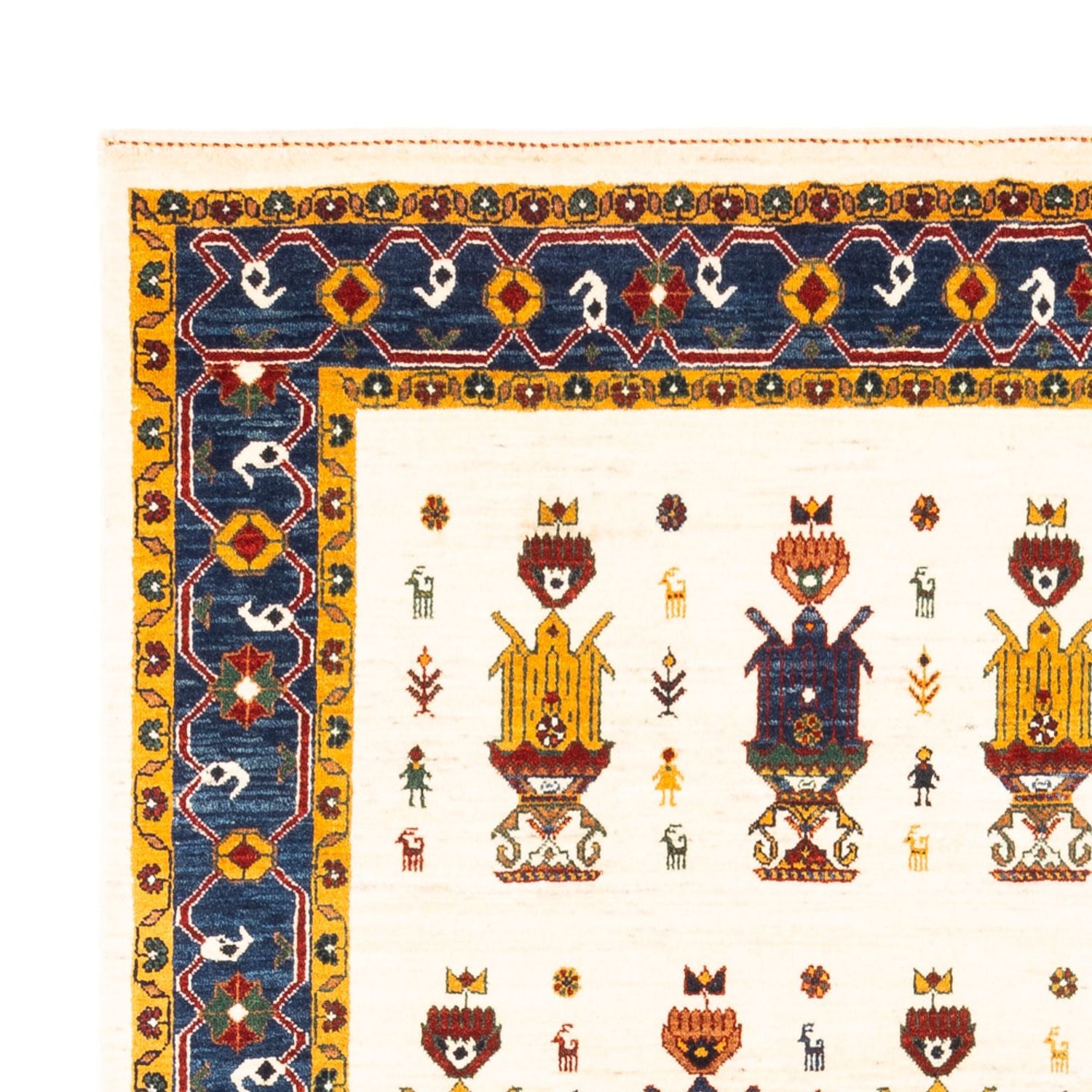 Tappeto Gabbeh - Persero - 221 x 154 cm - crema