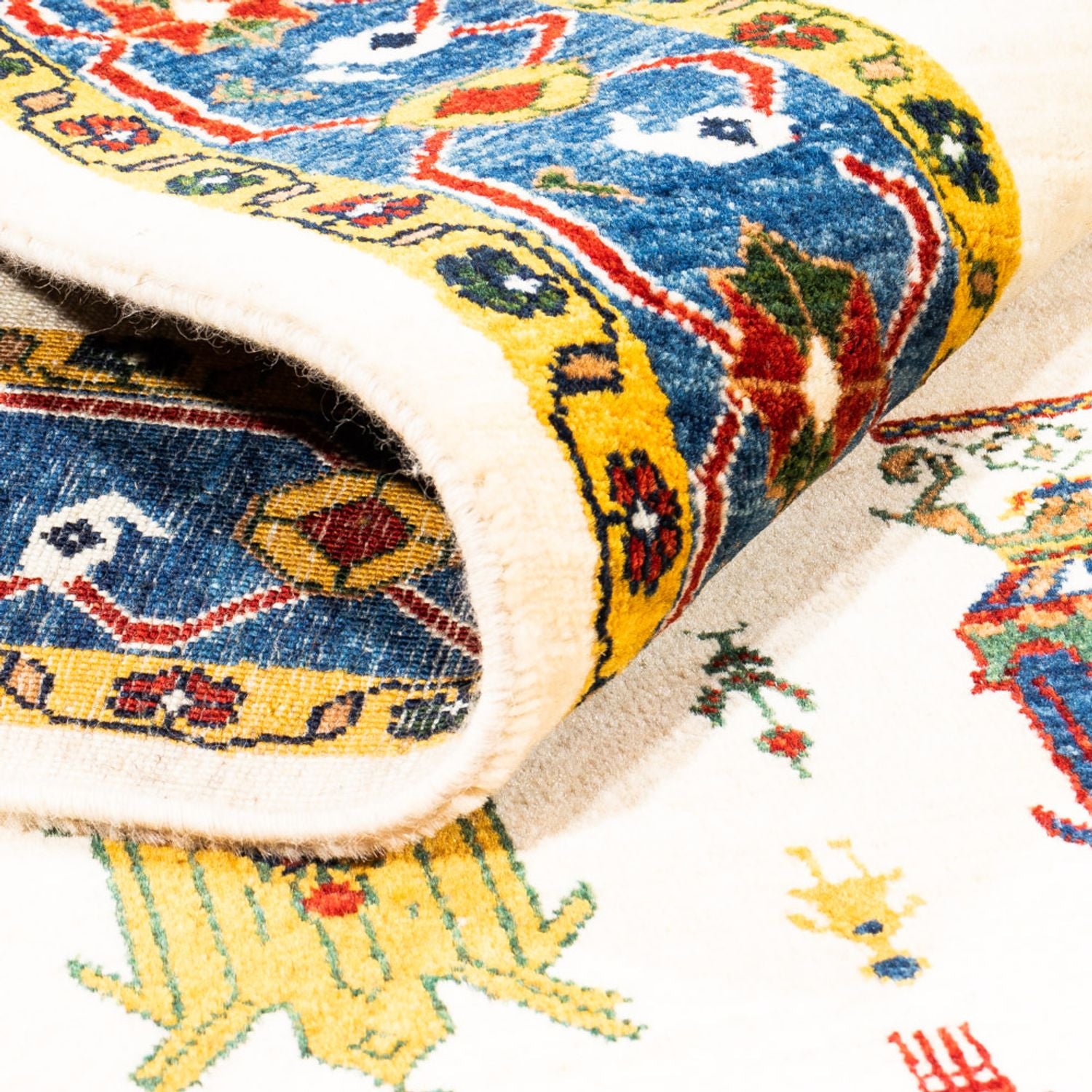 Tappeto Gabbeh - Persero - 221 x 154 cm - crema