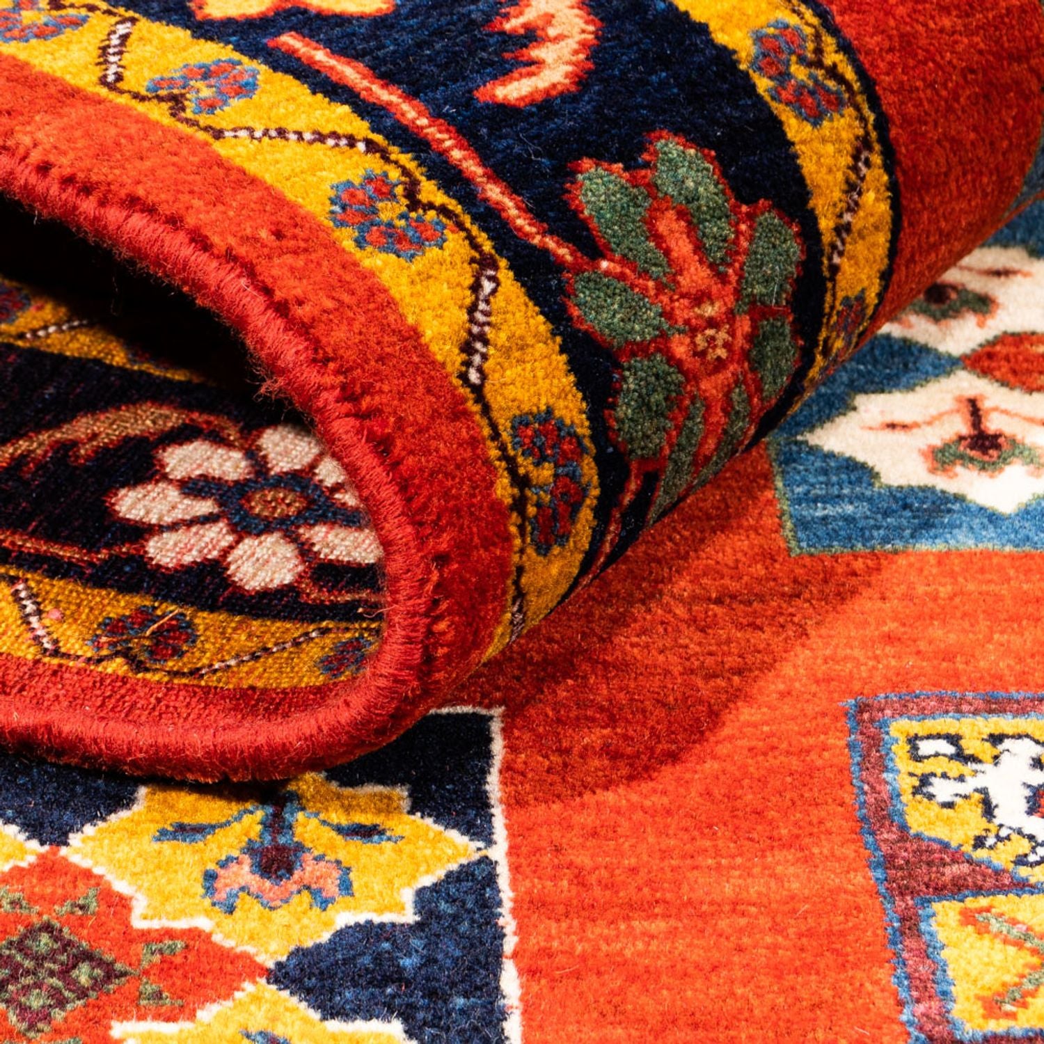 Tappeto Gabbeh - Persero - 213 x 150 cm - arancione