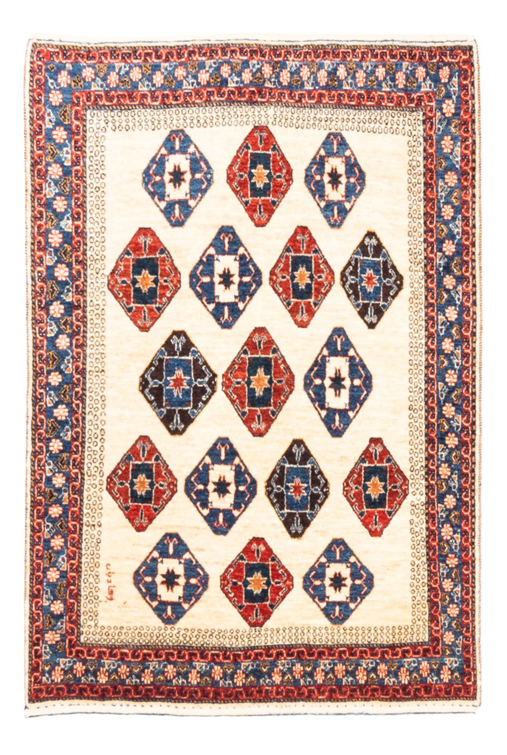 Tappeto Gabbeh - Persero - 153 x 100 cm - crema