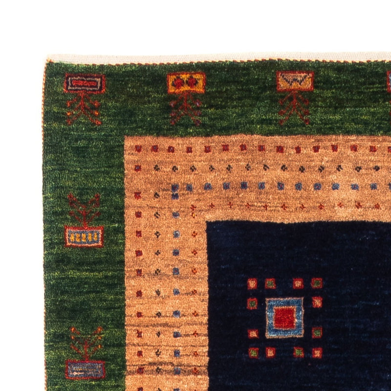 Tappeto corsia Tappeto Gabbeh - Persero - 202 x 82 cm - blu scuro