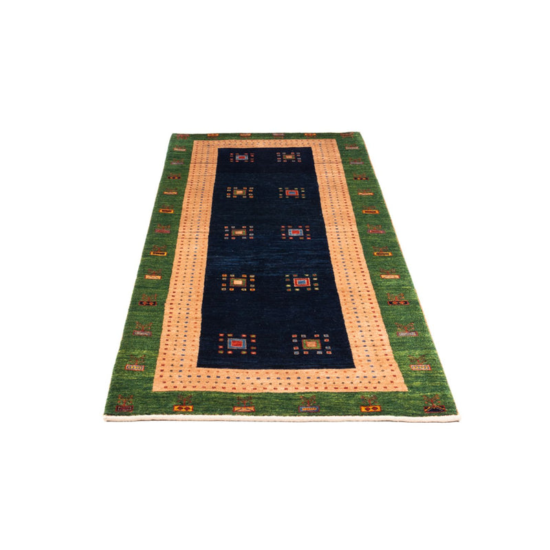 Tappeto corsia Tappeto Gabbeh - Persero - 202 x 82 cm - blu scuro