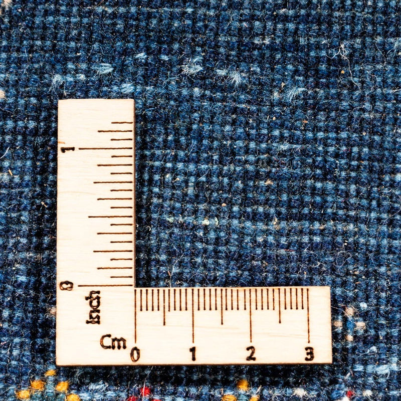 Tappeto corsia Tappeto Gabbeh - Persero - 245 x 83 cm - blu scuro