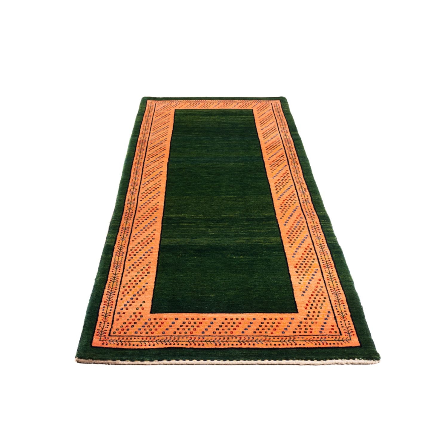 Tappeto corsia Tappeto Gabbeh - Persero - 232 x 85 cm - blu scuro