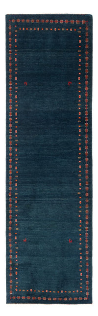 Tappeto corsia Tappeto Gabbeh - Persero - 251 x 80 cm - blu scuro
