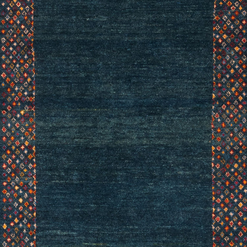 Tappeto corsia Tappeto Gabbeh - Persero - 200 x 85 cm - blu scuro