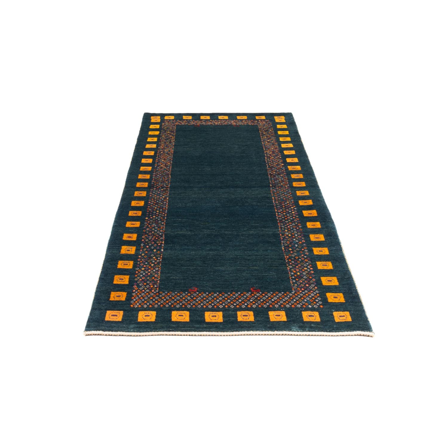 Tappeto corsia Tappeto Gabbeh - Persero - 200 x 85 cm - blu scuro