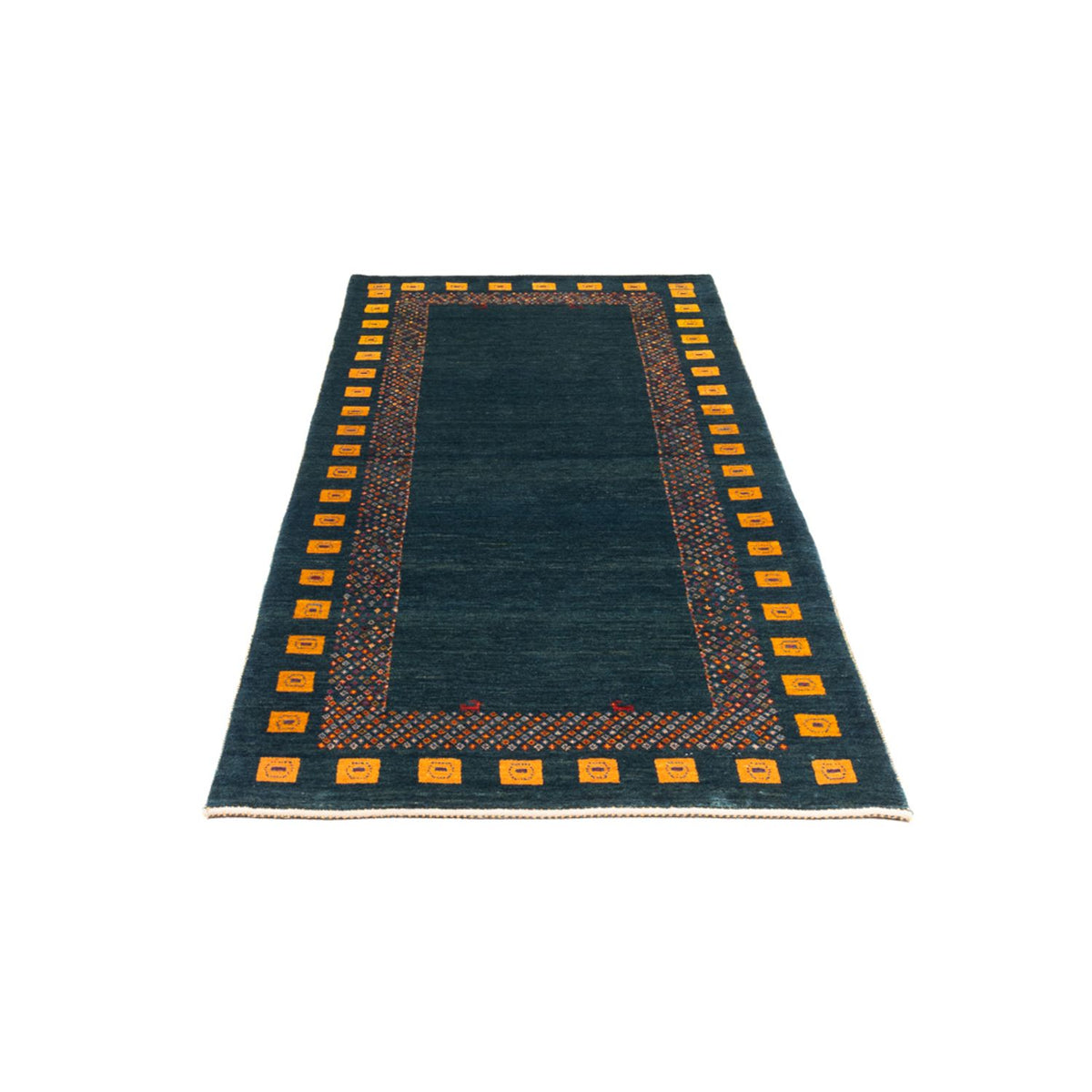 Tappeto corsia Tappeto Gabbeh - Persero - 200 x 85 cm - blu scuro
