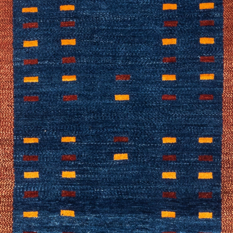 Tappeto corsia Tappeto Gabbeh - Persero - 194 x 77 cm - blu scuro