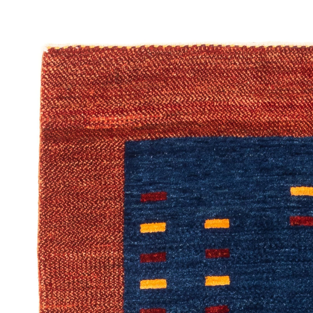 Tappeto corsia Tappeto Gabbeh - Persero - 194 x 77 cm - blu scuro