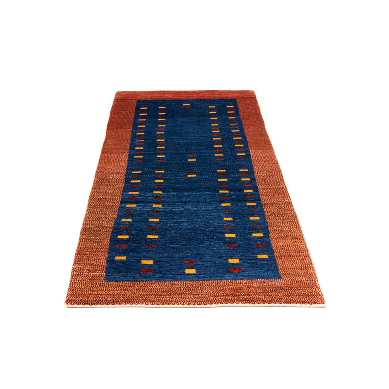 Tappeto corsia Tappeto Gabbeh - Persero - 194 x 77 cm - blu scuro