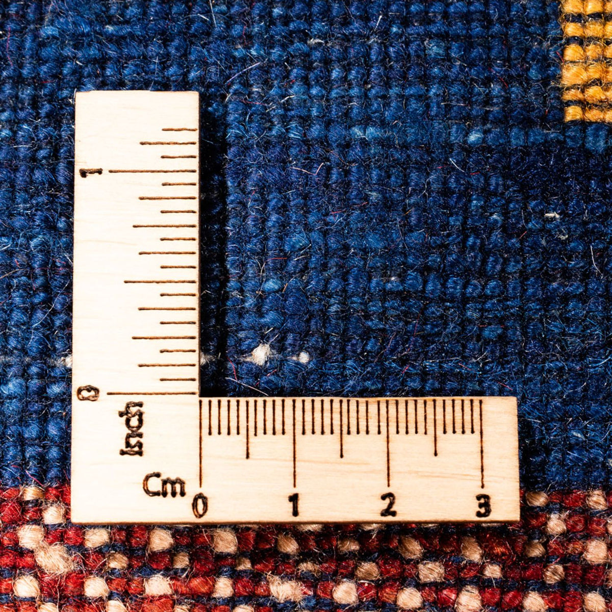 Tappeto corsia Tappeto Gabbeh - Persero - 194 x 77 cm - blu scuro