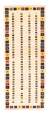 Tappeto corsia Tappeto Gabbeh - Persero - 195 x 81 cm - crema