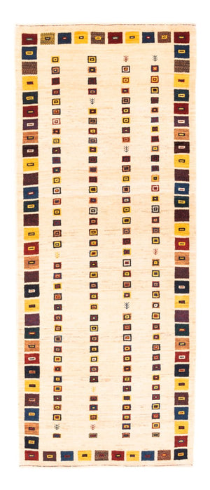 Tappeto corsia Tappeto Gabbeh - Persero - 195 x 81 cm - crema