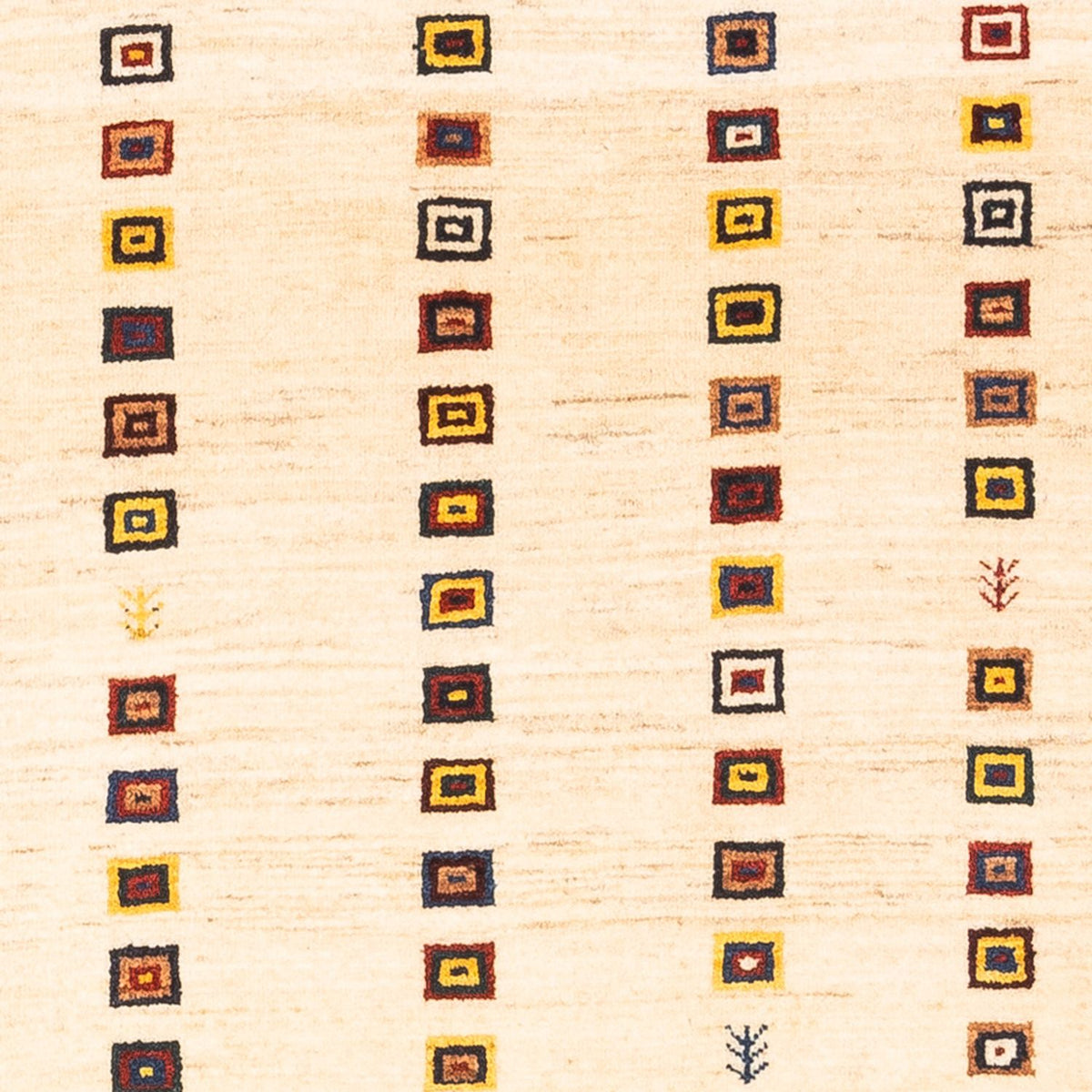 Tappeto corsia Tappeto Gabbeh - Persero - 195 x 81 cm - crema