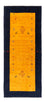 Tappeto corsia Tappeto Gabbeh - Persero - 188 x 82 cm - oro