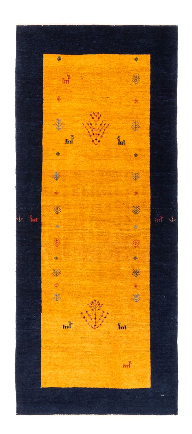 Tappeto corsia Tappeto Gabbeh - Persero - 188 x 82 cm - oro