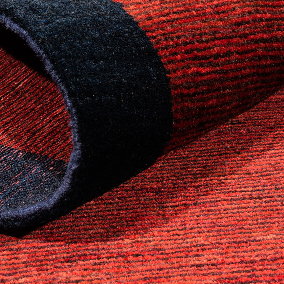 Tappeto corsia Tappeto Gabbeh - Persero - 193 x 80 cm - rosso vino