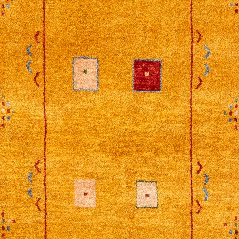Tappeto corsia Tappeto Gabbeh - Persero - 204 x 84 cm - oro