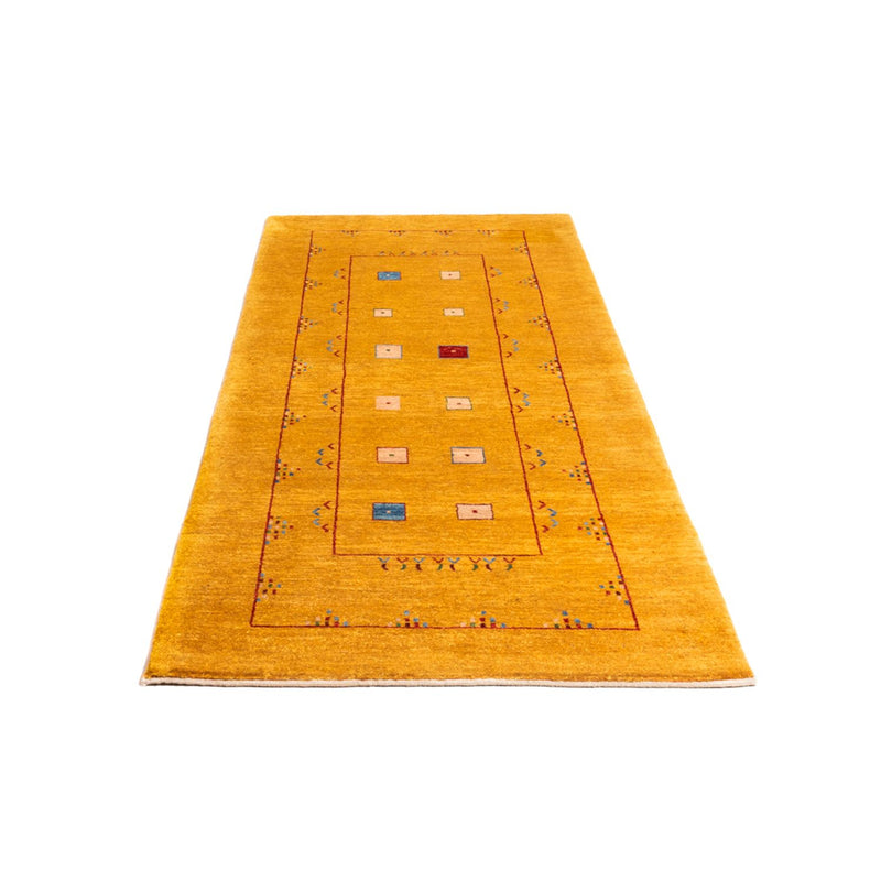 Tappeto corsia Tappeto Gabbeh - Persero - 204 x 84 cm - oro