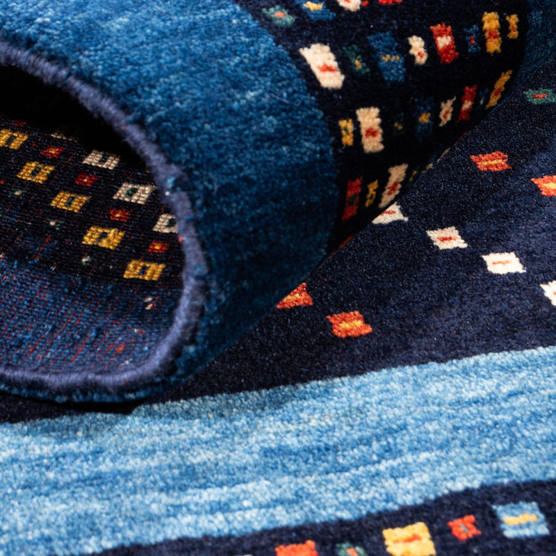 Tappeto Gabbeh - Persero - 150 x 100 cm - blu