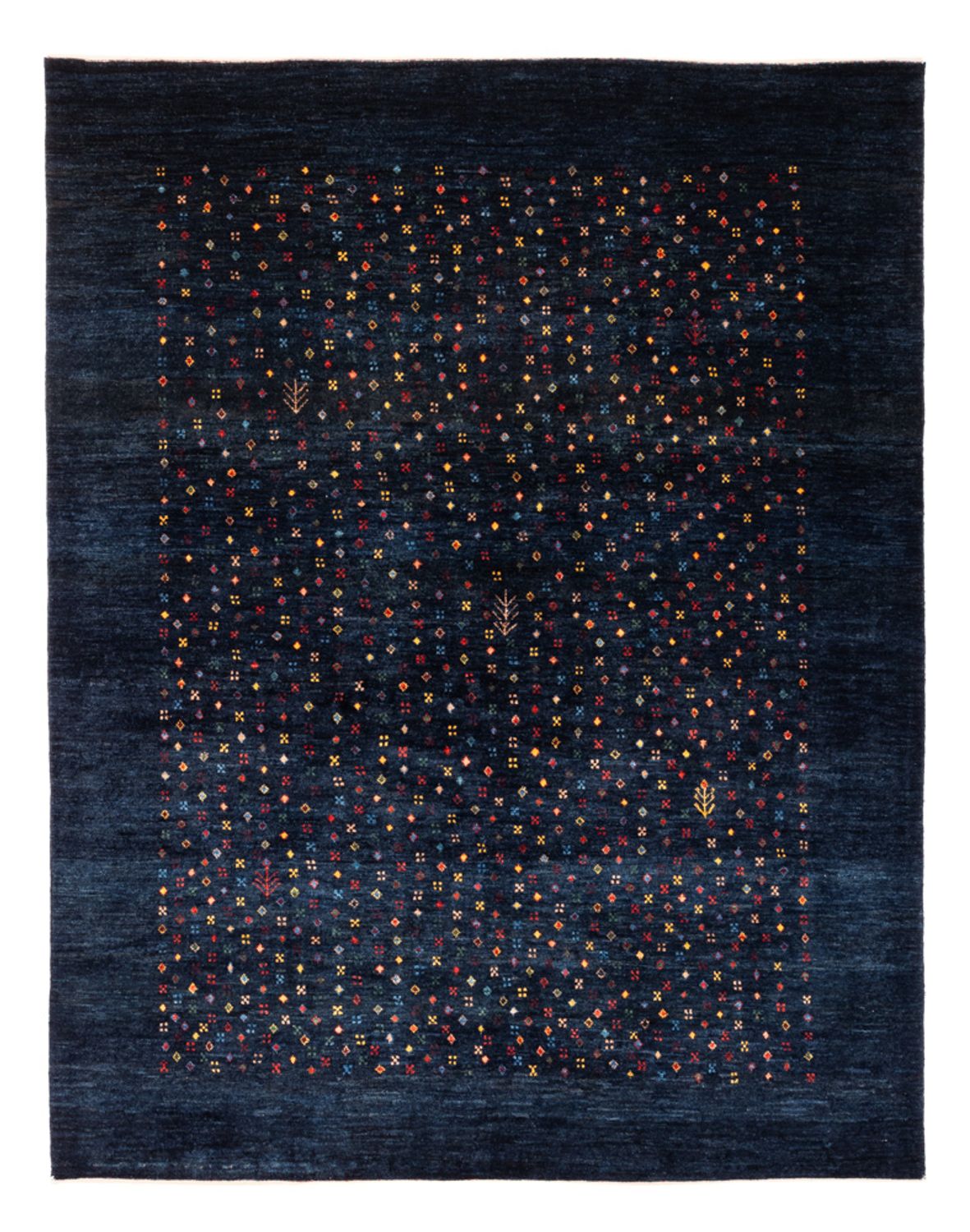 Tappeto Gabbeh - Persero - 201 x 152 cm - blu scuro
