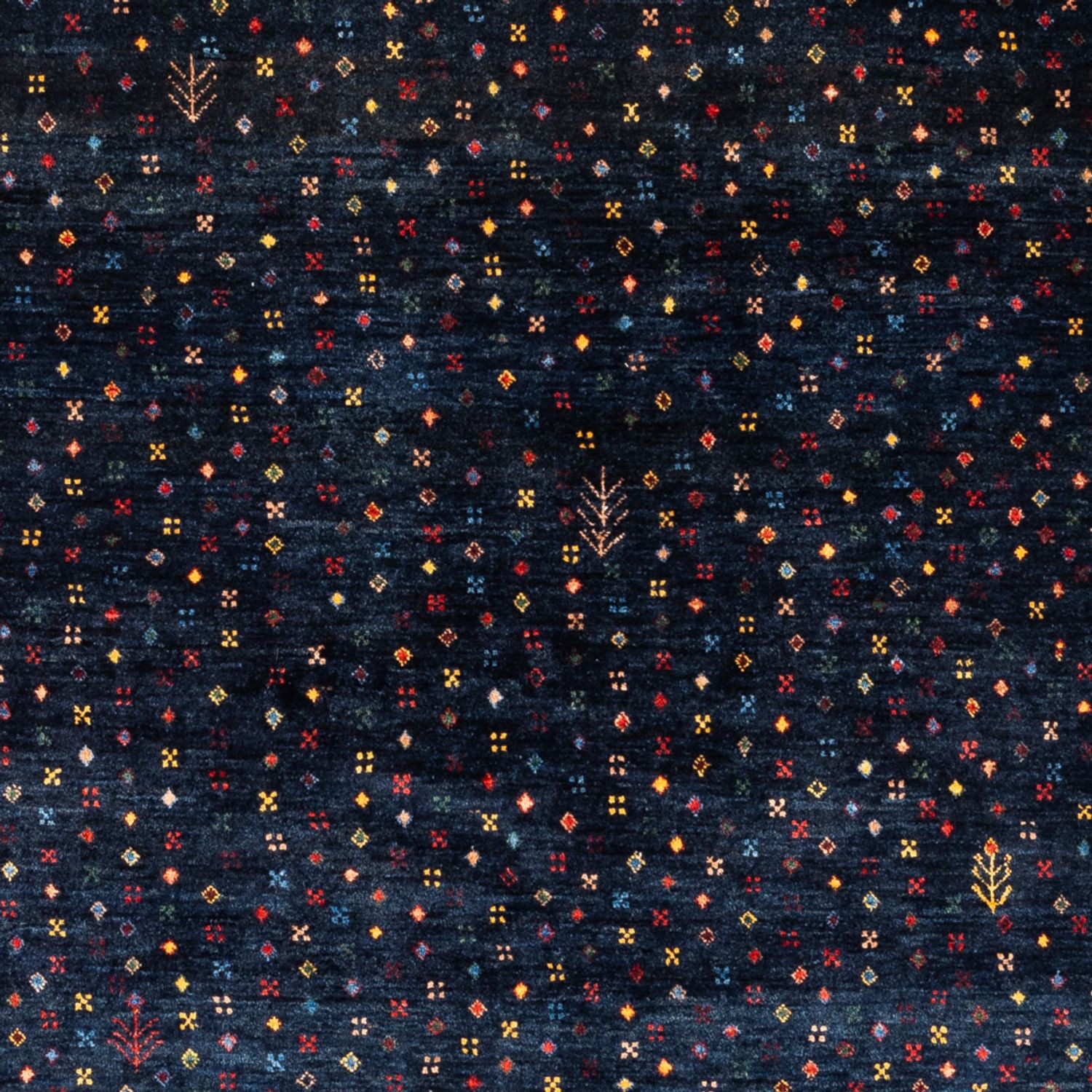 Tappeto Gabbeh - Persero - 201 x 152 cm - blu scuro
