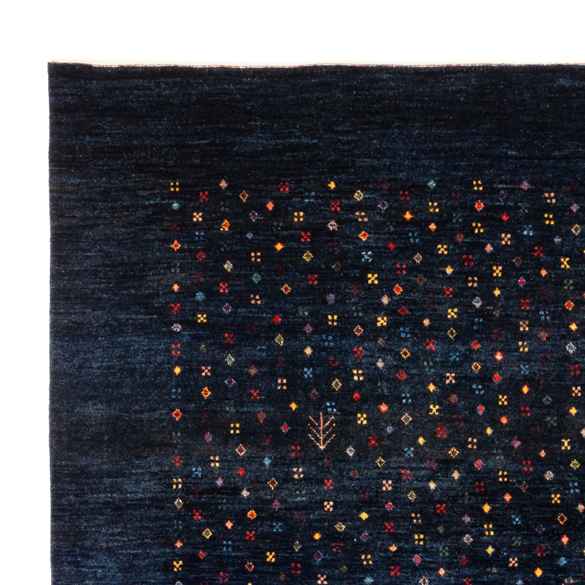Tappeto Gabbeh - Persero - 201 x 152 cm - blu scuro