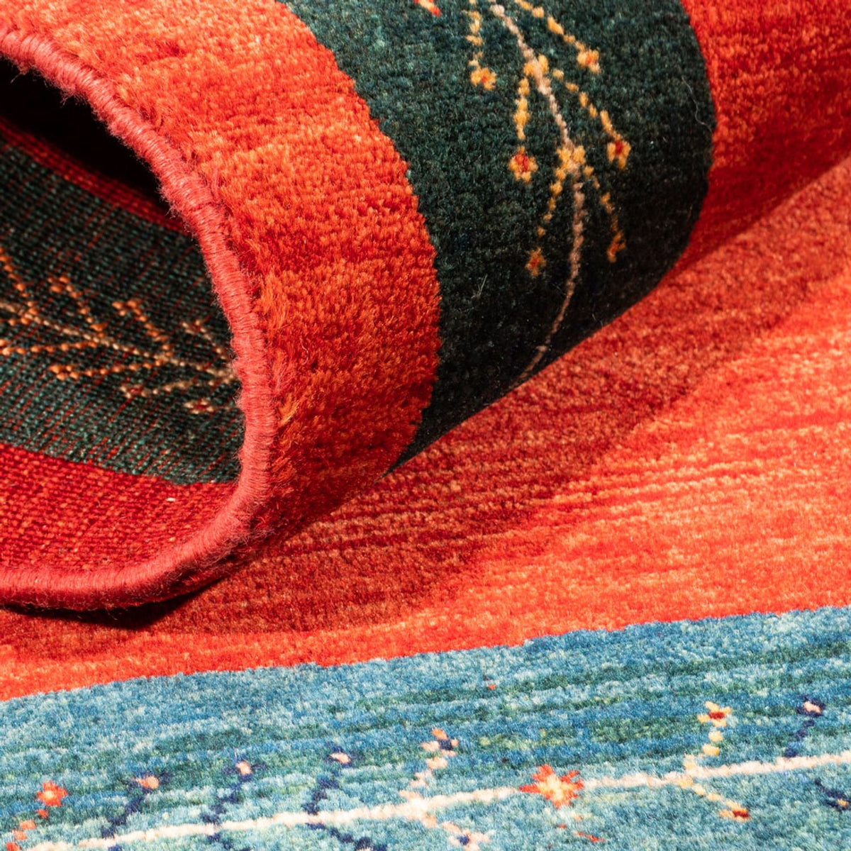 Tappeto Gabbeh - Persero - 129 x 83 cm - rosso