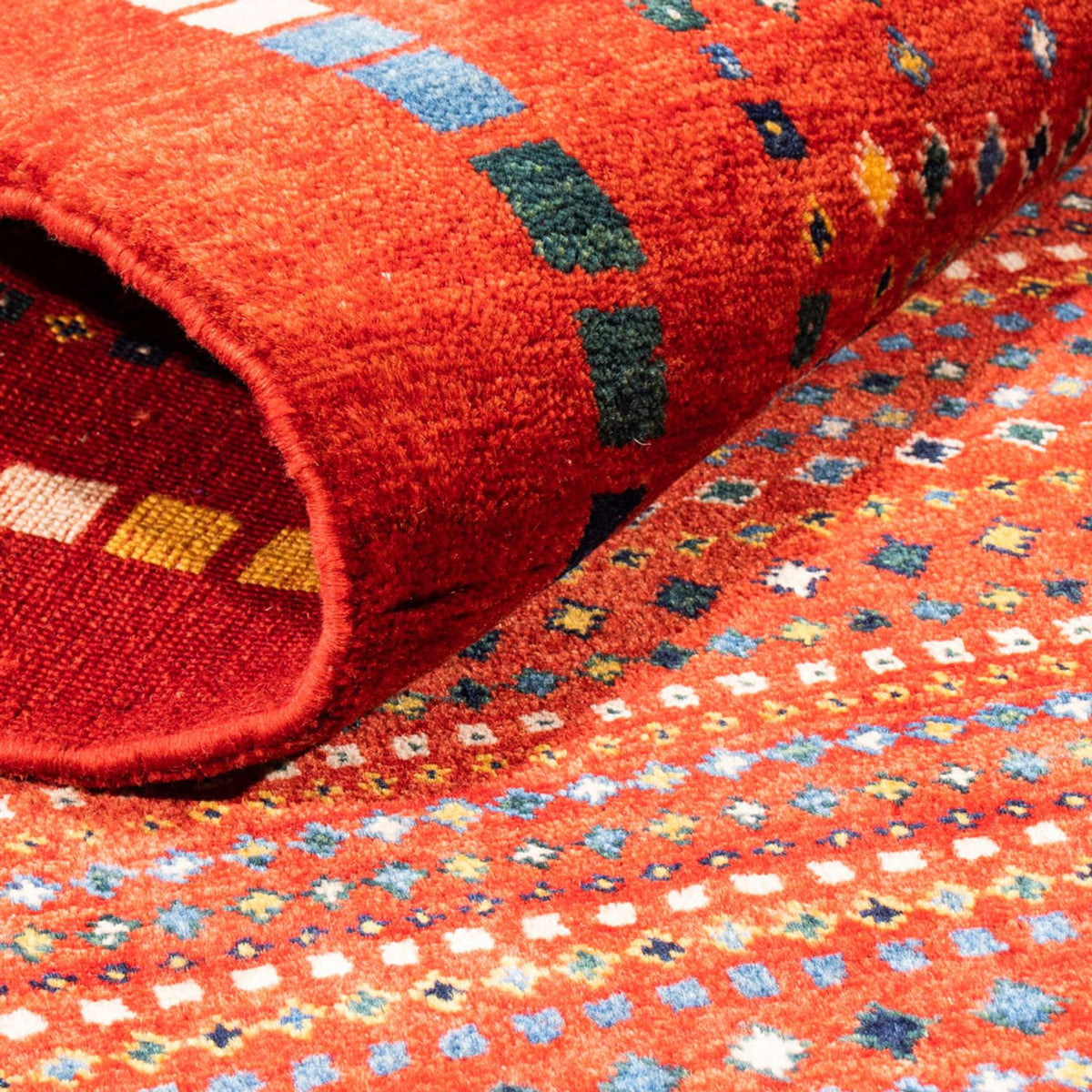 Tappeto Gabbeh - Persero - 144 x 80 cm - rosso