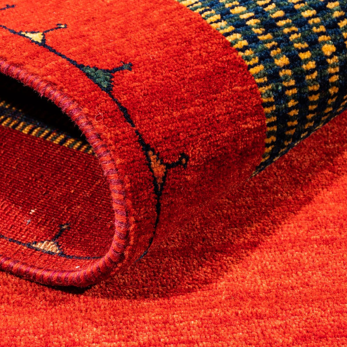 Tappeto Gabbeh - Persero - 185 x 122 cm - rosso