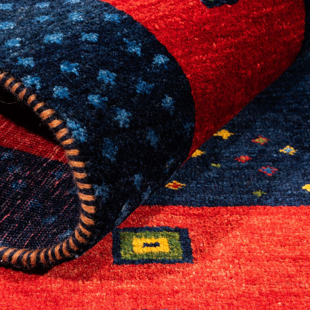 Tappeto Gabbeh - Persero - 176 x 123 cm - blu scuro