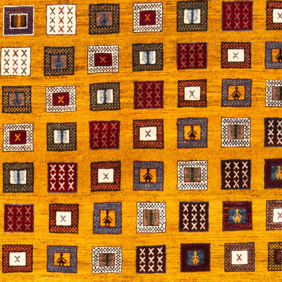 Tappeto Gabbeh - Persero - 195 x 150 cm - oro