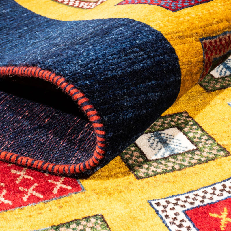 Tappeto Gabbeh - Persero - 195 x 150 cm - oro