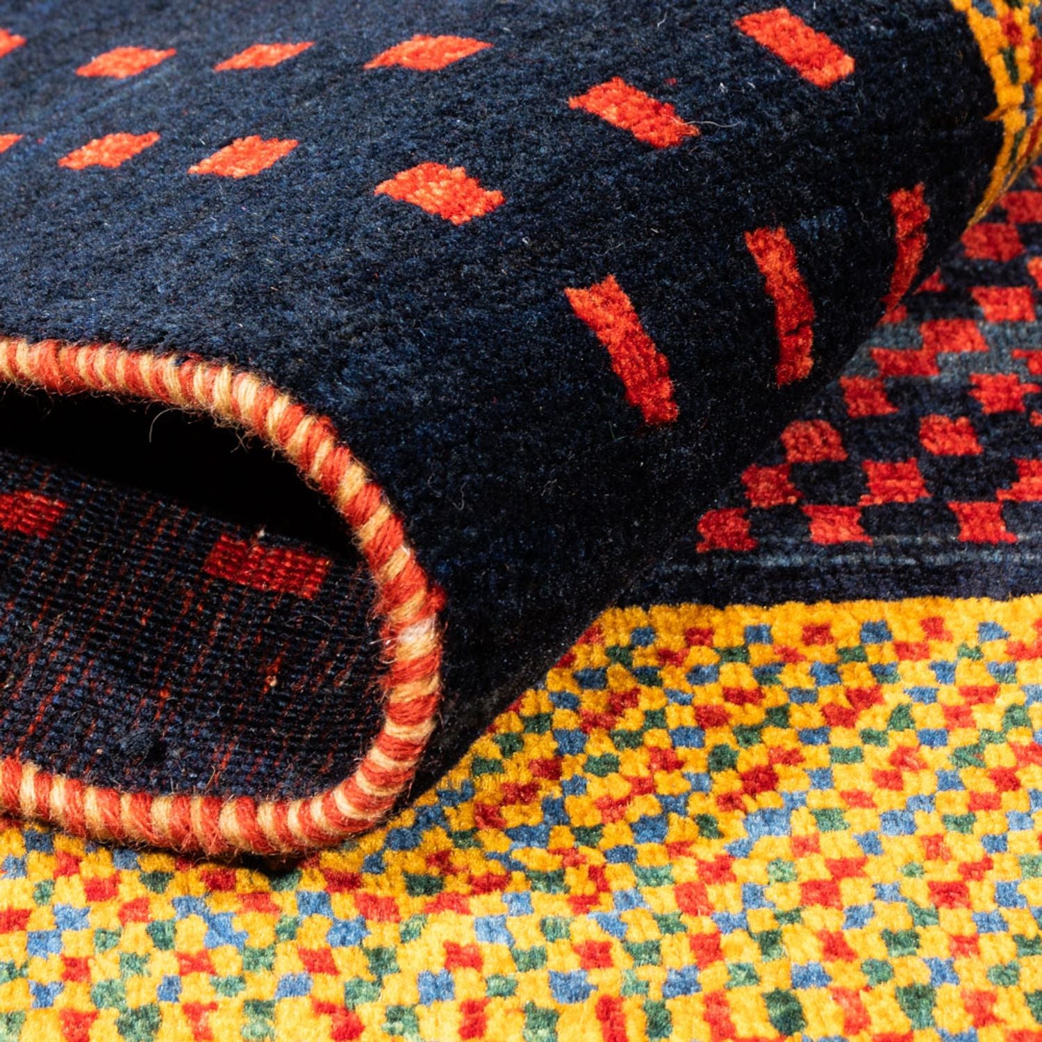Tappeto Gabbeh - Persero - 163 x 106 cm - multicolore