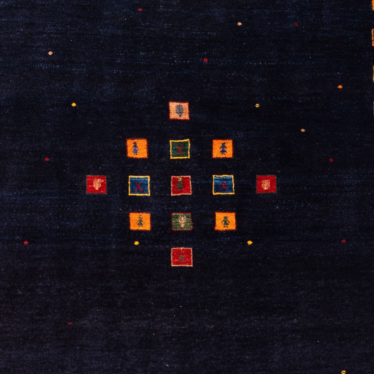 Tappeto Gabbeh - Persero - 216 x 158 cm - blu scuro