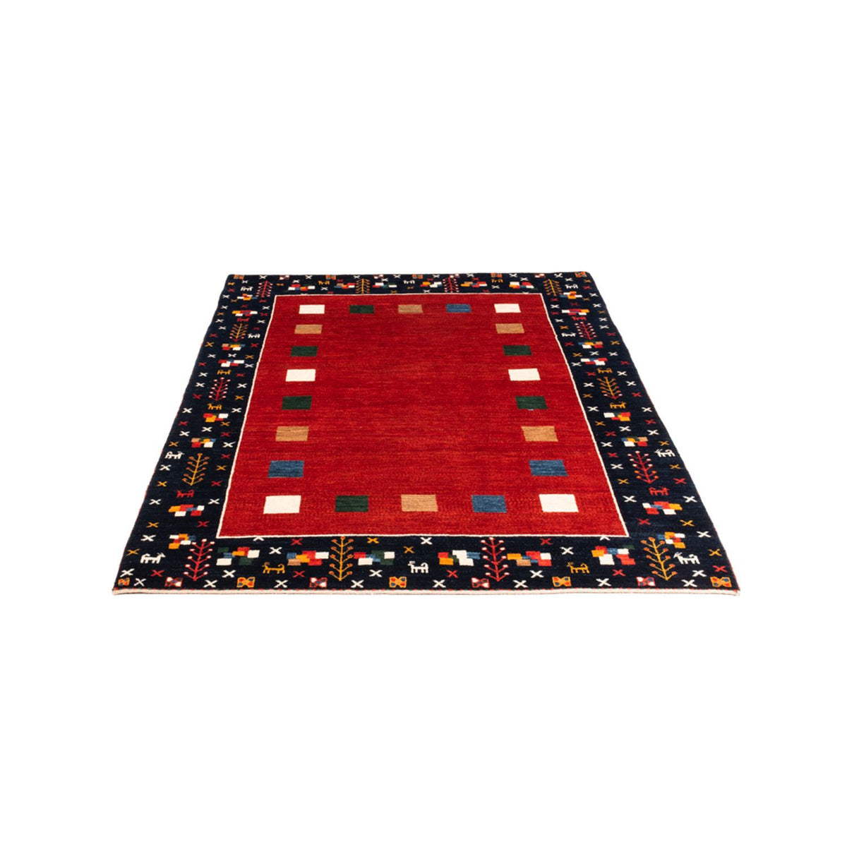 Tappeto Gabbeh - Persero - 172 x 126 cm - rosso