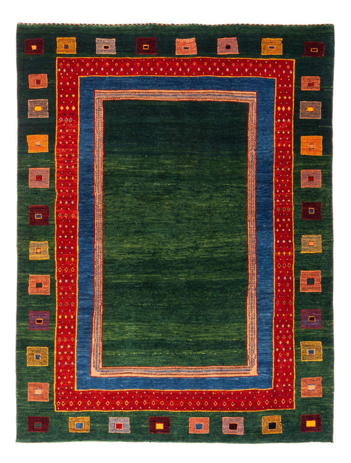 Tappeto Gabbeh - Persero - 195 x 150 cm - verde