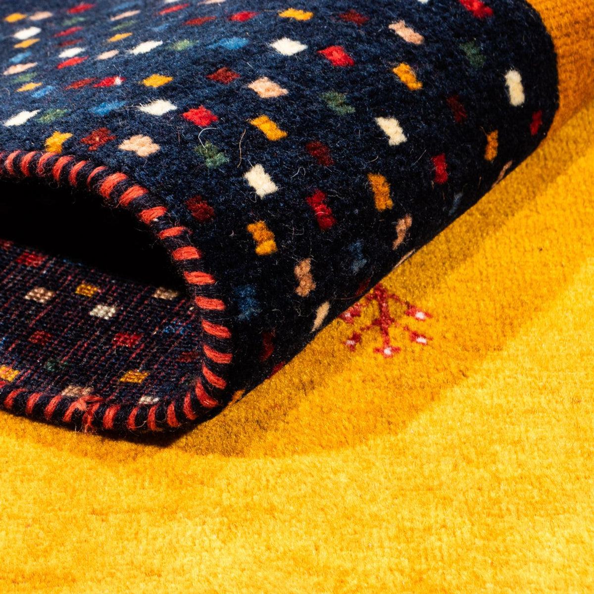 Tappeto Gabbeh - Persero - 180 x 132 cm - oro