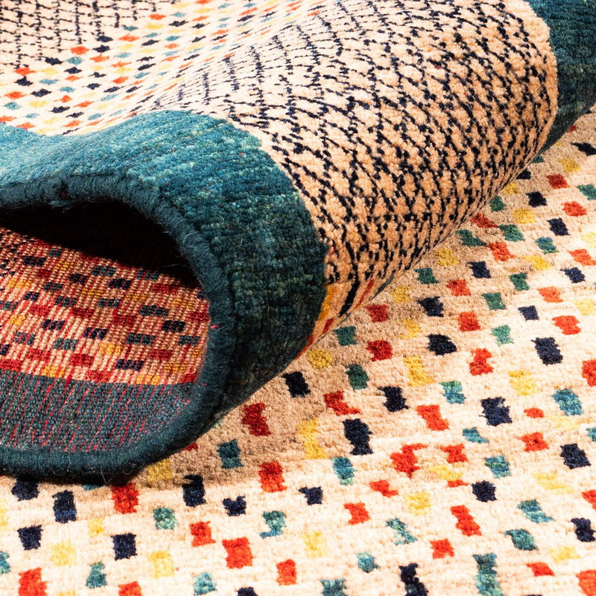 Tappeto Gabbeh - Persero - 193 x 126 cm - beige