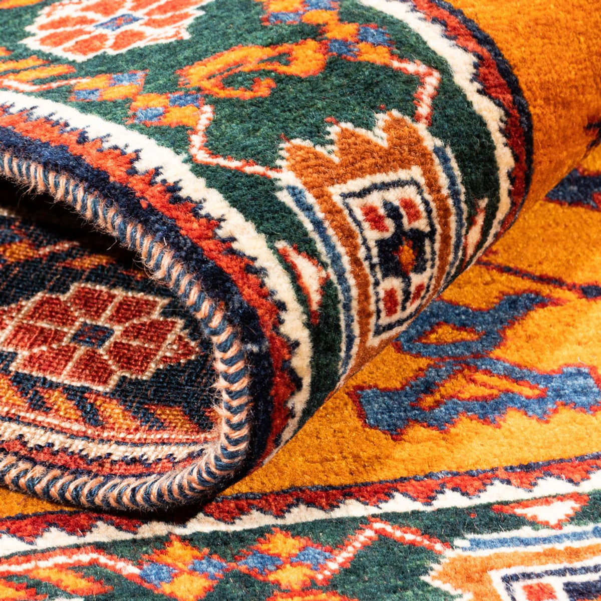 Tappeto Gabbeh - Persero - 150 x 106 cm - oro