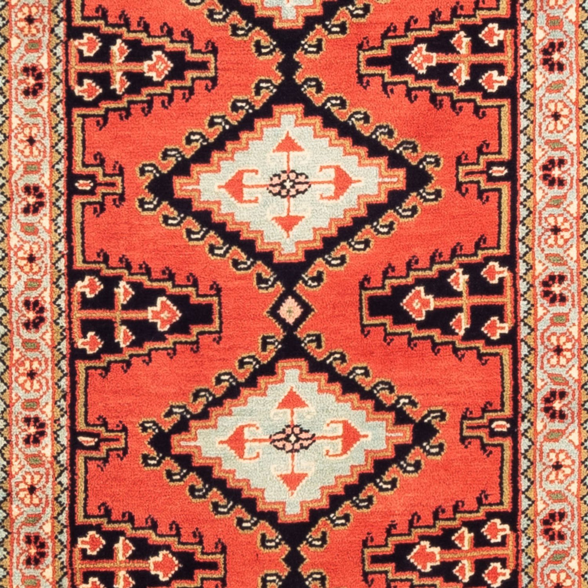 Tappeto corsia Tappeto Kelim - Orientale - 310 x 75 cm - rosso