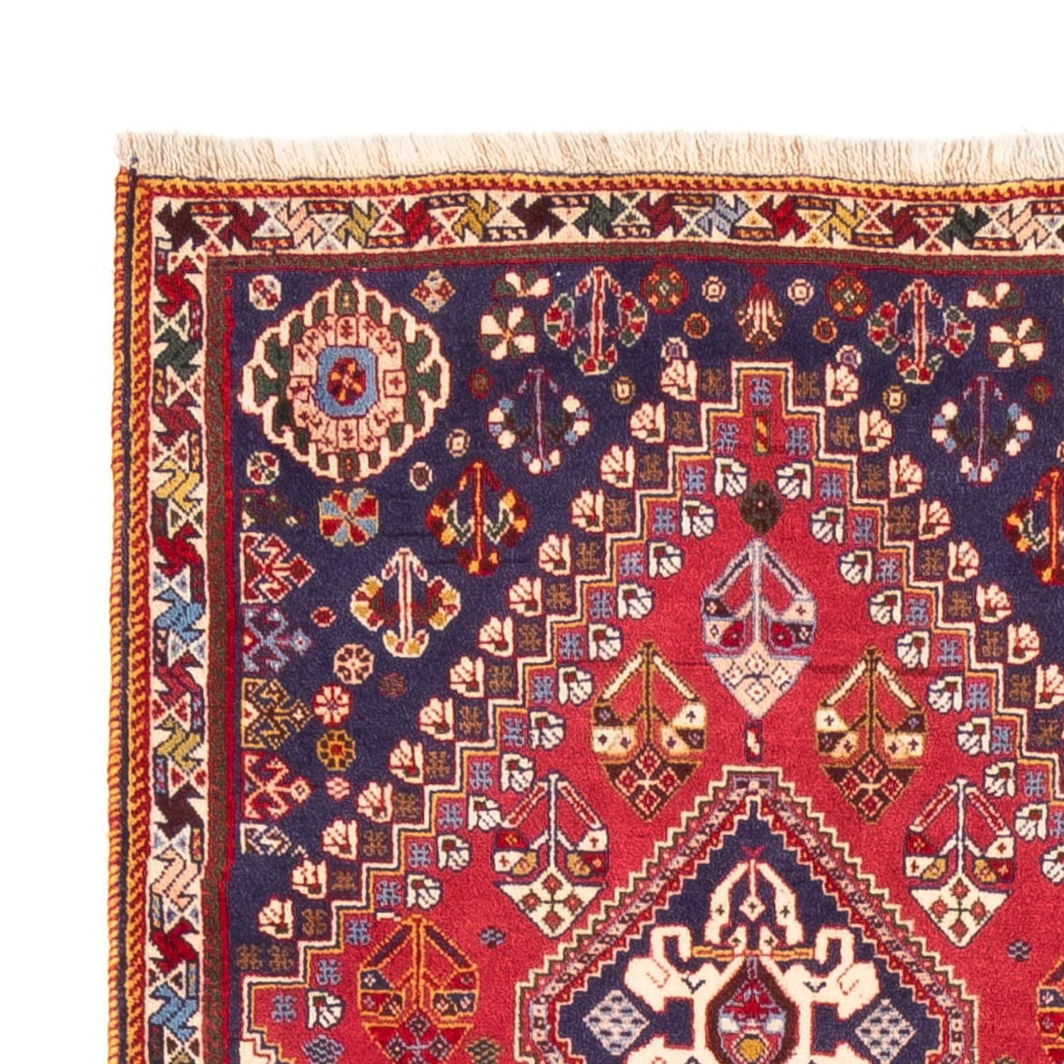 Tappeto corsia Tappeto Gabbeh - Kashkuli Persero - 238 x 72 cm - rosso
