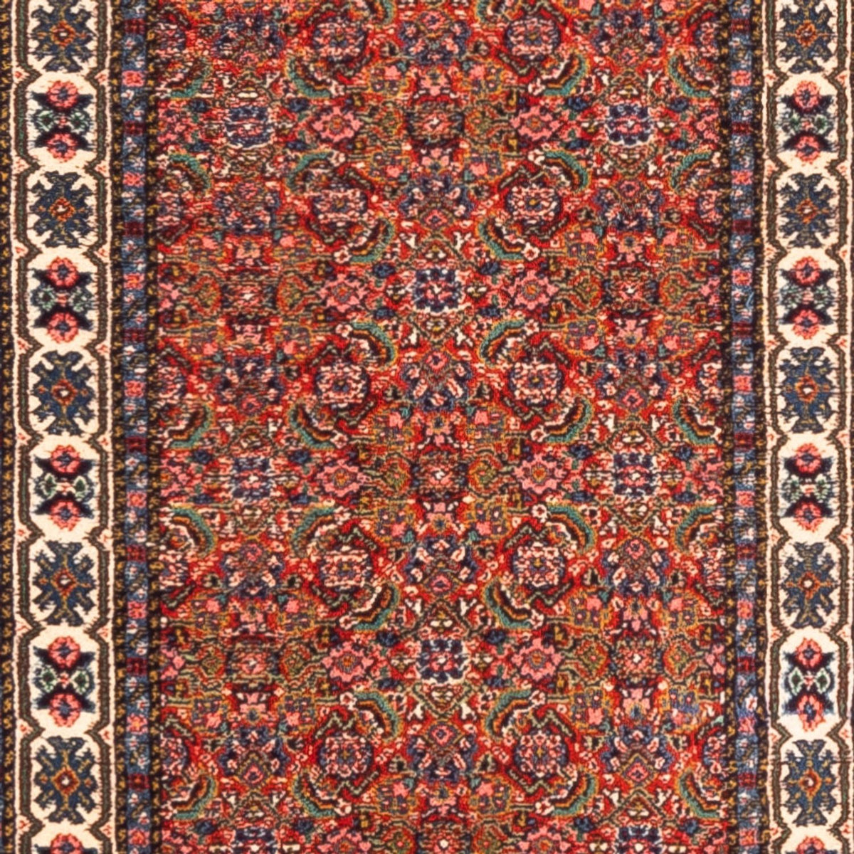 Tappeto corsia Tappeto Persero - Tabriz - 330 x 70 cm - rosso