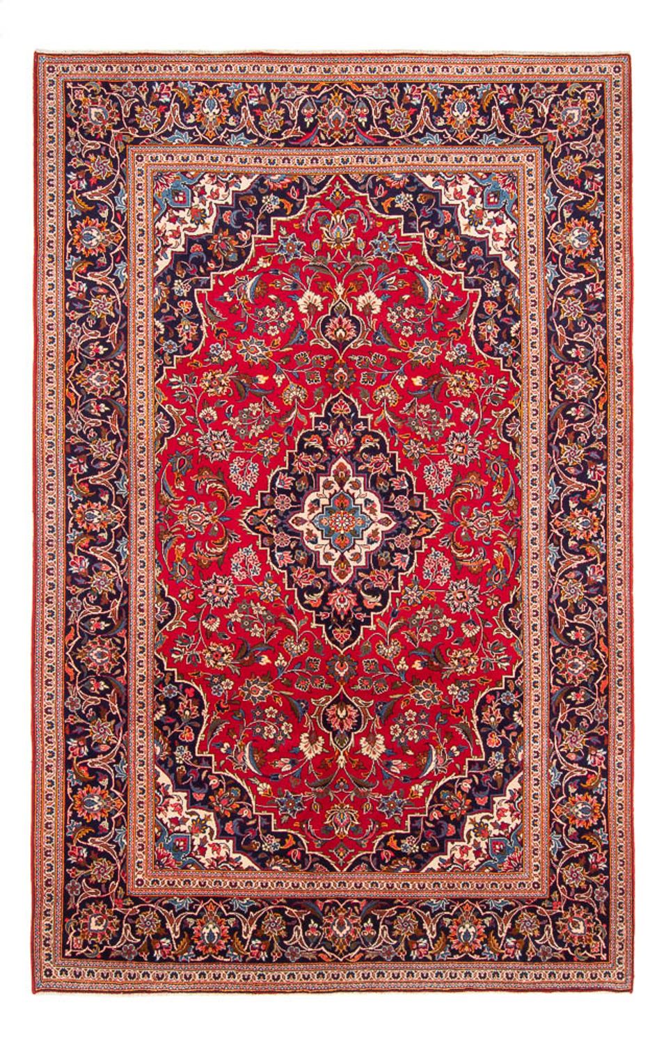 Tappeto Persero - Keshan - 293 x 195 cm - rosso