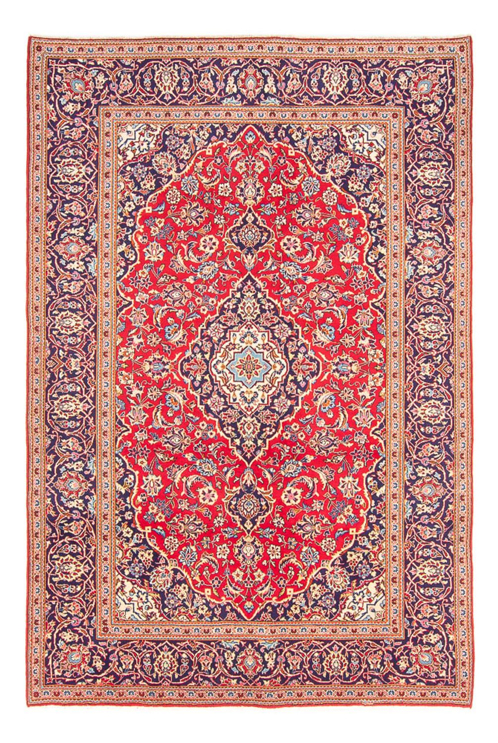 Tappeto Persero - Keshan - 293 x 196 cm - rosso